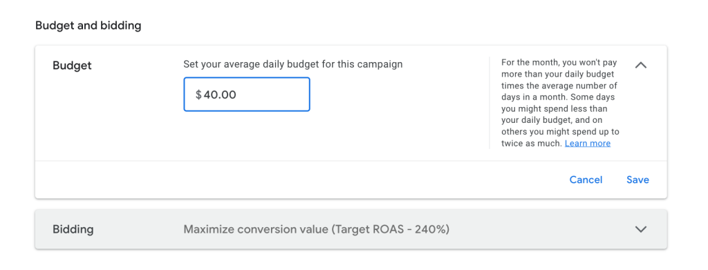 presupuestos google ads